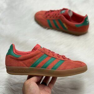 Adidas Gazelle Indoor Preloved Scarlet Green Mens Shoes JH5407 NEW Sz 7 / WMNS 8
